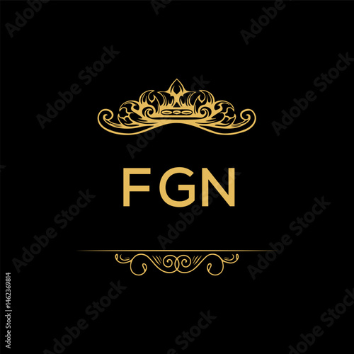 FGN  letter logo creative design with vector graphic,