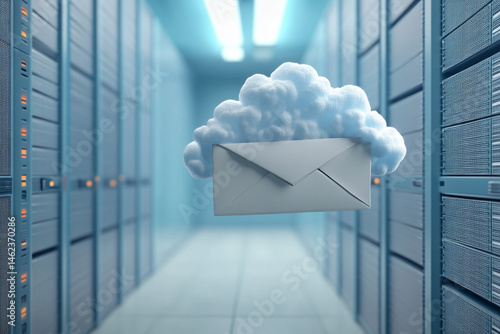 Cloud email server data center technology digital communication