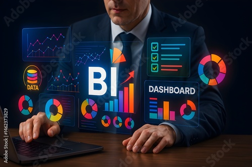 Obraz na płótnie Business Intelligence