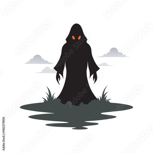 Fogwalker Emerging From Misty Forest Shadows