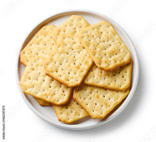 Fotografie plate of crackers