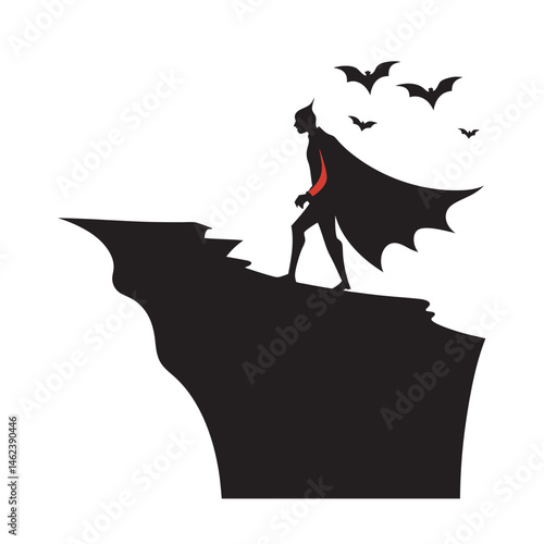 Vampire S Vigil At Crossroads Silhouette