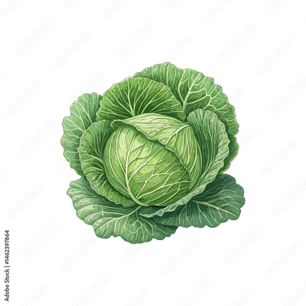 Obraz premium cabbage isolated on white