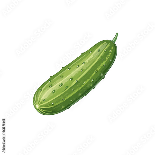 cucumber isolated on white background