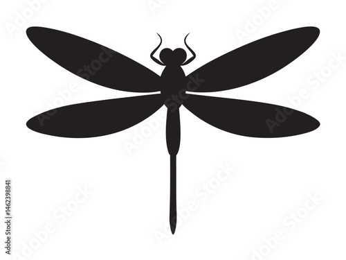 Set of dragonfly vector silhouette, dragonfly vector illustration