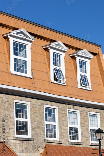 Wallpaper Mural Residential building facade. Windows of an old house Torontodigital.ca