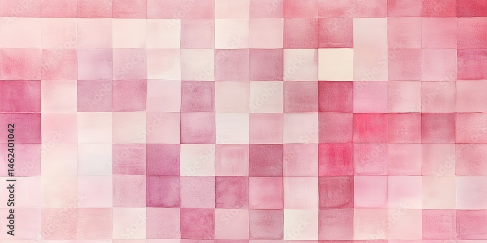 Fototapeta premium Abstract Pink Square Pattern