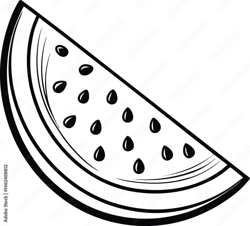 Watermelon silhouette,fruit vector, Watermelon slice vector icon Watermelon silhouette,fruit vector, Watermelon slice vector icon