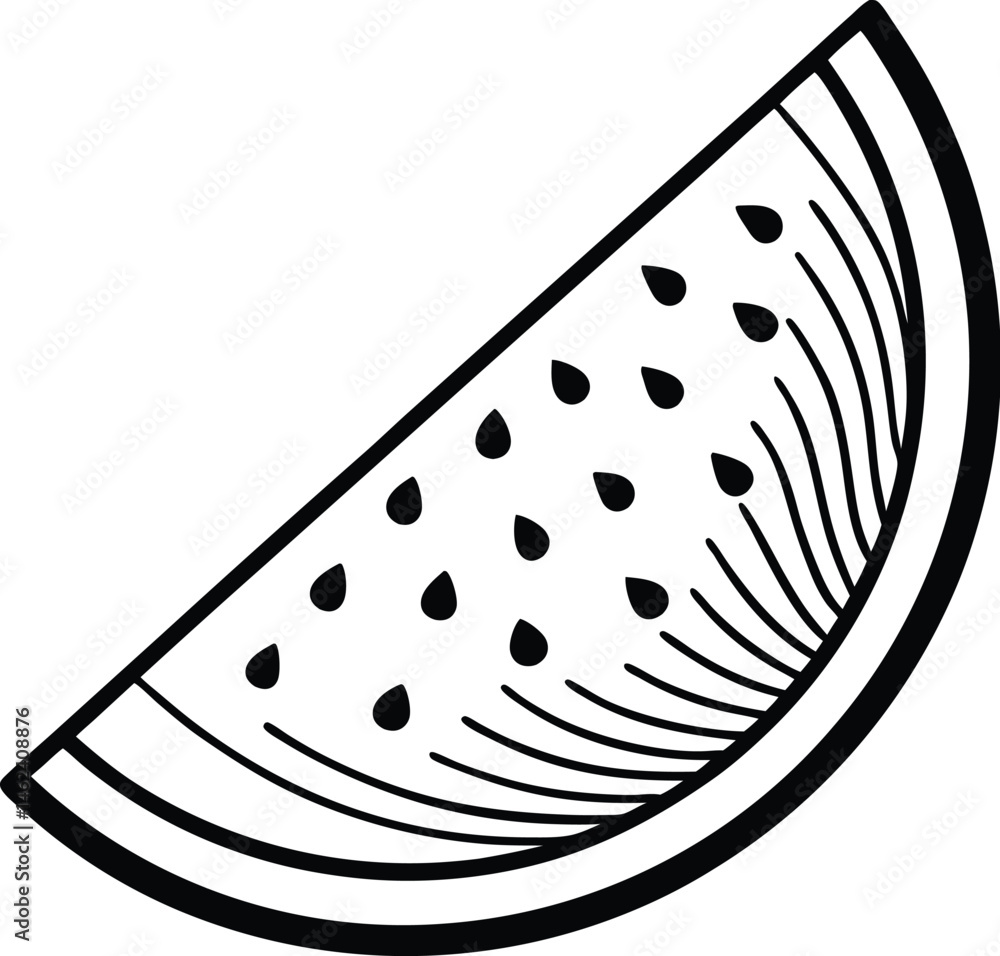 Watermelon silhouette,fruit vector, Watermelon slice vector icon Watermelon silhouette,fruit vector, Watermelon slice vector icon