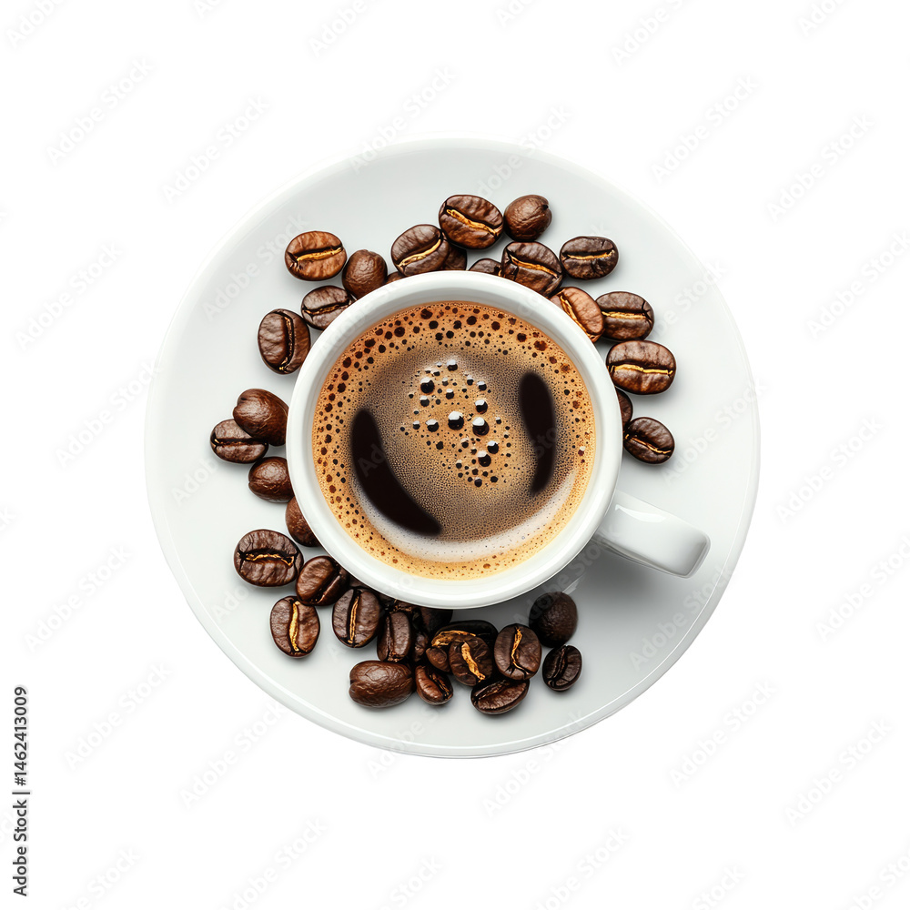 Fototapeta premium Espresso with coffee beans