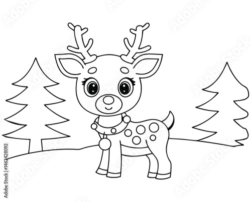 reindeer and santa claus