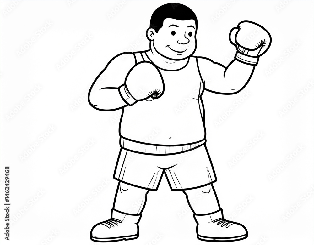 Boxer portrait boxing alone Boxer portrait boxing alone