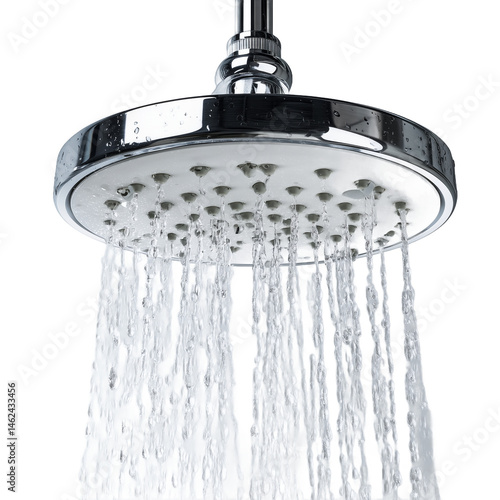 Shower Head with Water Flowing