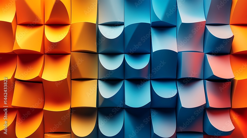 Obraz premium Abstract colorful geometric pattern