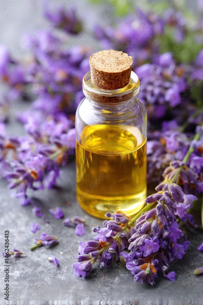 Lavender Essential Oil Bottle with Flowers – International Essential Oils Day Lavender Essential Oil Bottle with Flowers – International Essential Oils Day