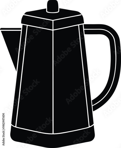 Foldable electric kettle for travel silhouette 