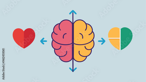 Mind and Body A split graphic showing a brain and a heart connected by arrows pointing to various supplements that contribute to cognitive and physical health.