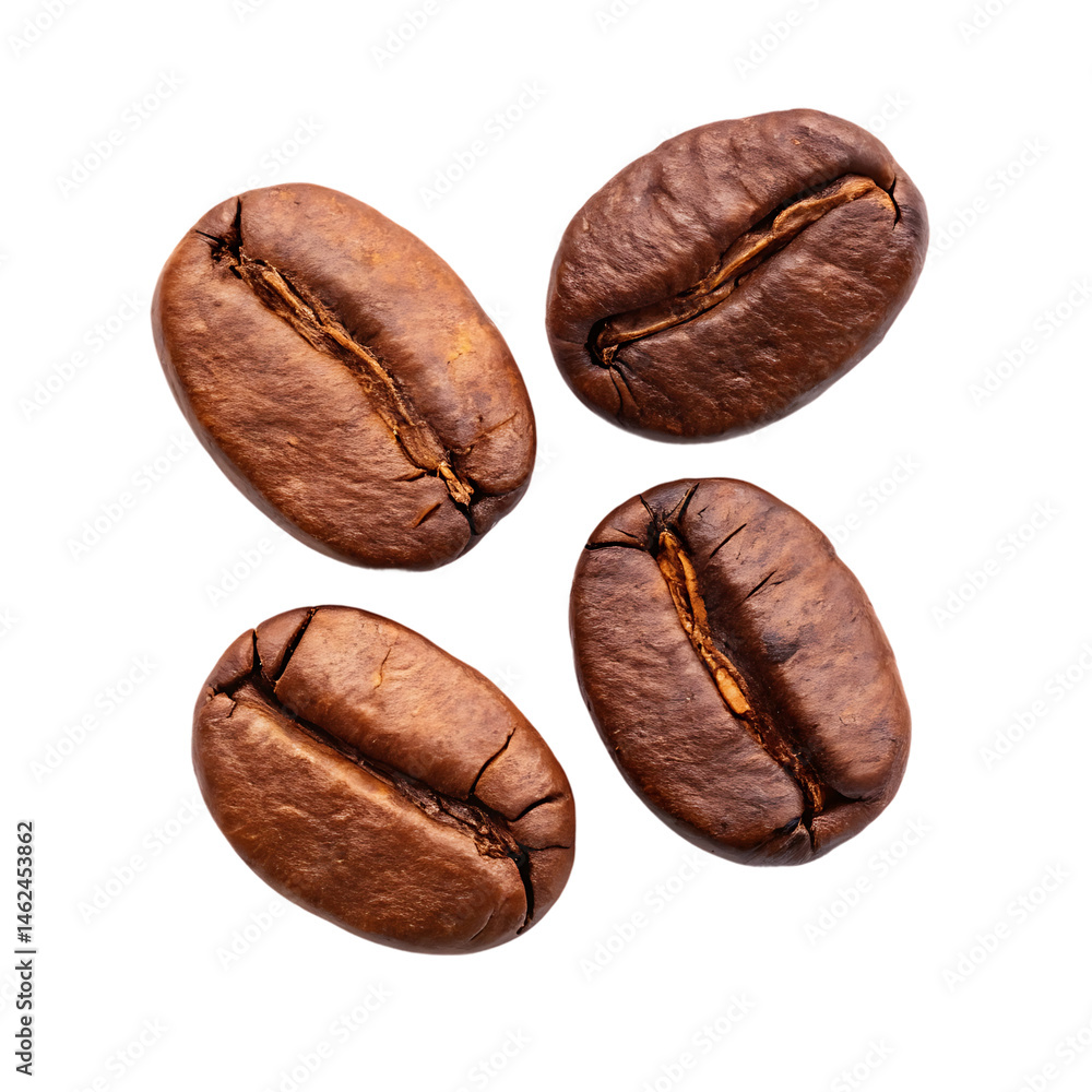 Obraz premium coffee beans isolated on white background
