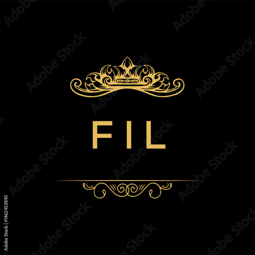 FIL logo. FIL letter. FIL letter logo design. Initials FIL logo linked with circle and uppercase monogram logo. FIL typography for technology, business and real estate brand.
