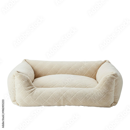 Soft Plush Pet Bed. clipart isolated on transparent background. png