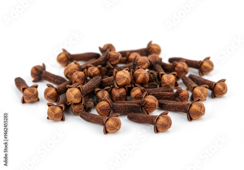 Wallpaper Mural Pile of aromatic dried cloves spice herb for culinary use close up isolated on white background Torontodigital.ca