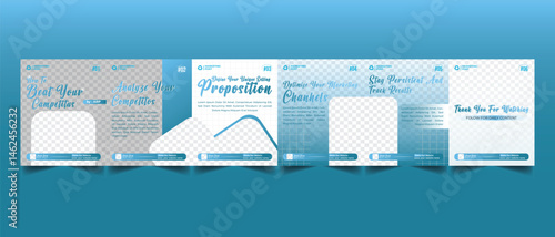 How to write a blog posts social media carousel, step by step guide to write Instagram carousel design template, LinkedIn carousel post, social media Instagram carousel post, modern and editable