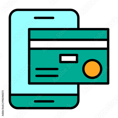 Mobile banking Vector Icon