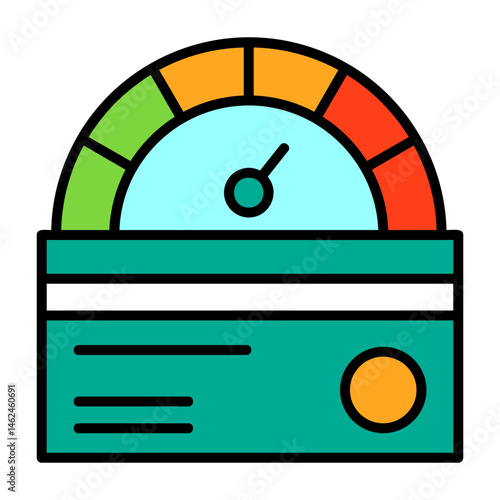 Credit score Vector Icon
