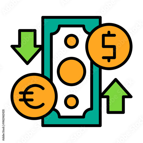 Exchange rates Vector Icon