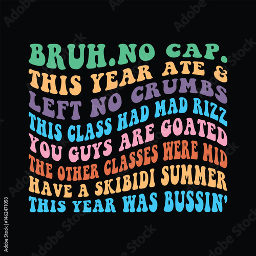 Bruh.no Cap. This Year Ate and Left No Crumbs This Class Had Mad Rizz You Guys Are Goated The Other Classes Were Mid Have A Skibidi Summer This Year Was Bussin'