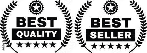 Premium Best Quality and Best Seller Badges