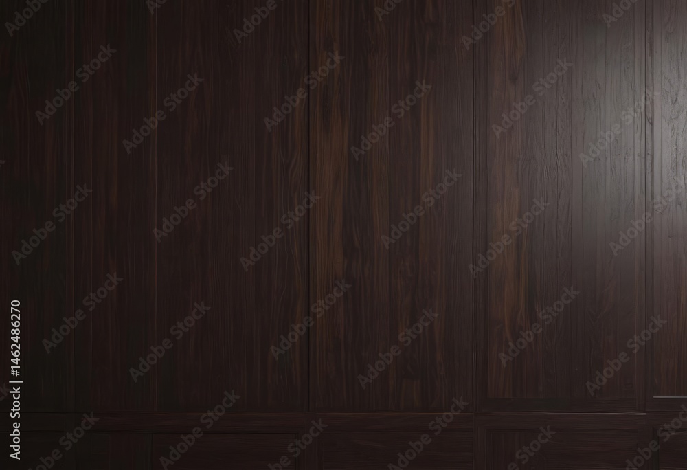 Intricate dark wood paneling; sophisticated, natural design , texture, sophisticated