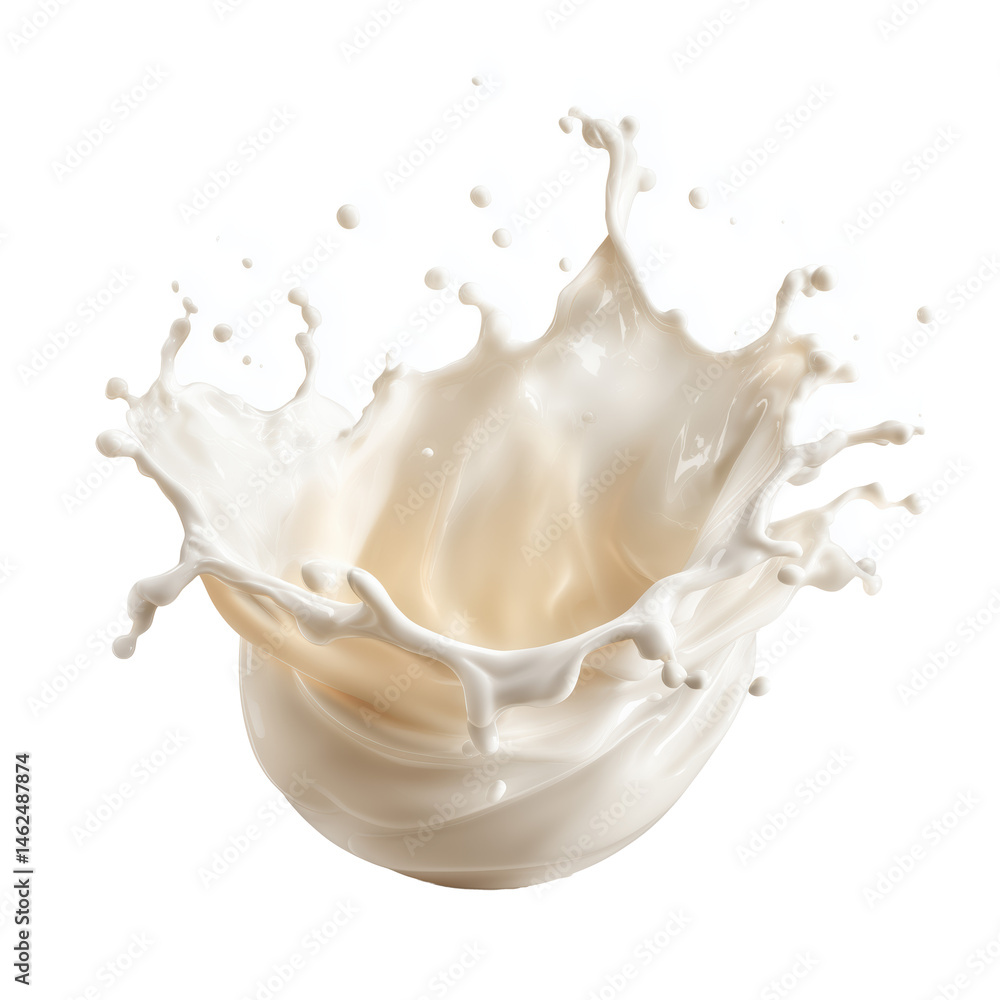 Milk Splash - A Creamy and Nutritious Drink , isolated on white background png Milk Splash - A Creamy and Nutritious Drink , isolated on white background png