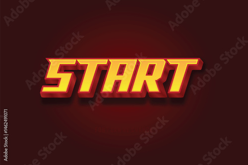 text effect start illustration