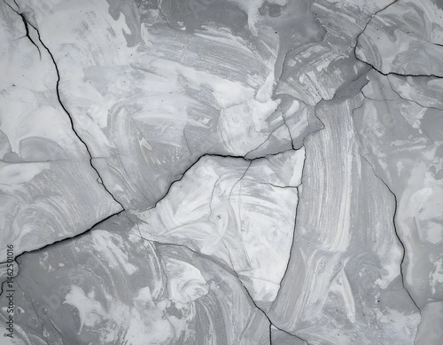 Cracked Concrete Wall Background Texture