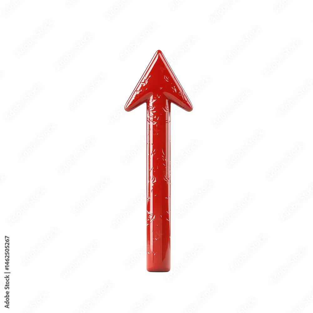 Bold Red Arrow Pointing Upward on a Black Background for Business Growth and Success Imagery on transparent background Bold Red Arrow Pointing Upward on a Black Background for Business Growth and Success Imagery on transparent background