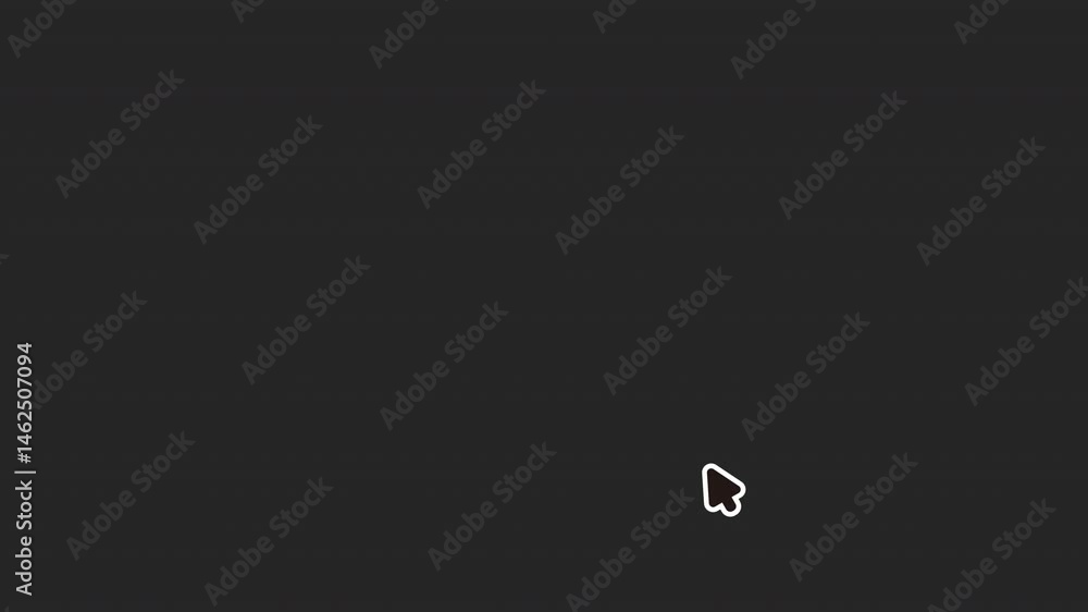 Animated Click Arrow on Transparent Background Animated Click Arrow on Transparent Background