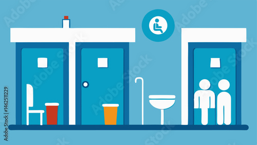 Public Restroom Facilities Clean wellmarked public restrooms equipped with accessible stalls and changing tables promoting sanitation and ease for all communities.
