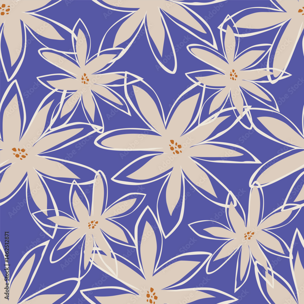 Fototapeta premium seamless floral background