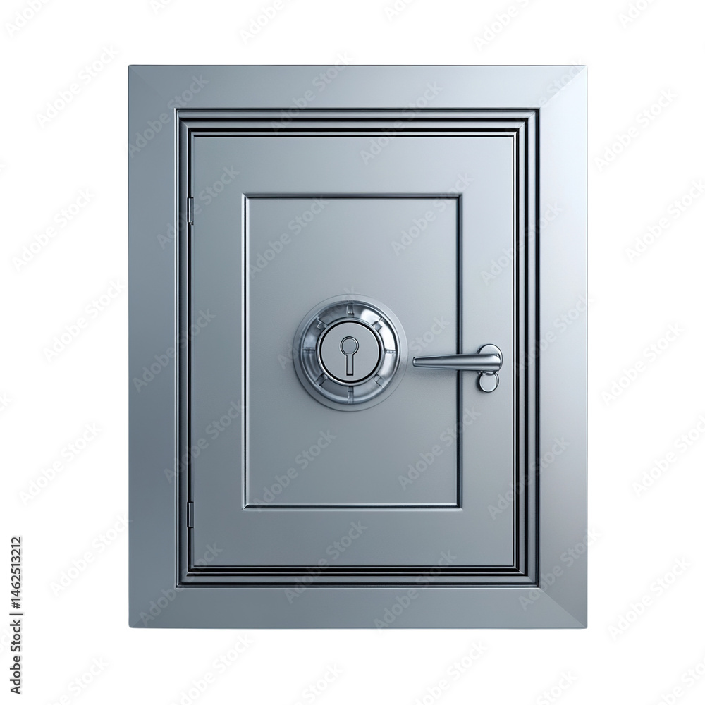 Metallic fortress door with intricate lock system, representing safety and protection Metallic fortress door with intricate lock system, representing safety and protection