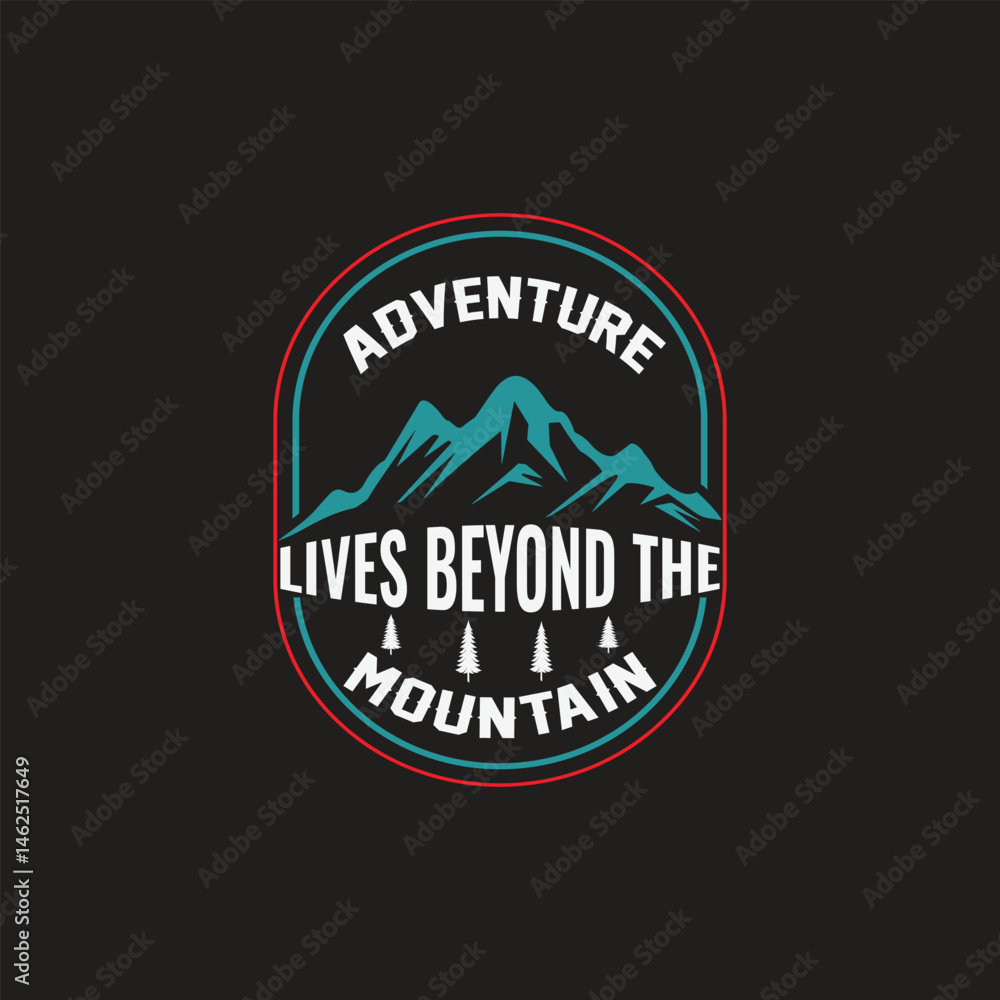 Fototapeta premium Outdoor Adventure Mountain Vector T shirt Design
