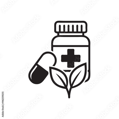 herbal medicine vector