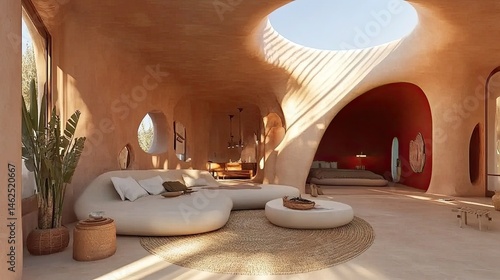 Interior design of a modern, light-filled home.