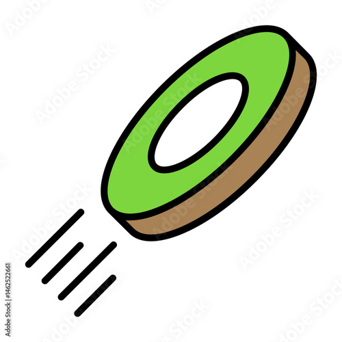 Frisbee Flat Vector Icon