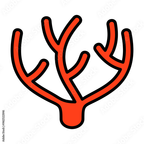 Coral Flat Vector Icon