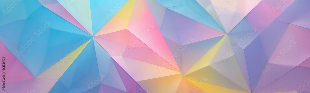 Abstract Geometric Composition With Triangles In Pastel Color Tones Creating Modern Pattern Background Abstract Geometric Composition With Triangles In Pastel Color Tones Creating Modern Pattern Background