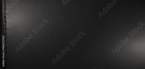 Deep grain black leather, polished shine  Elegant texture , surface, fabric