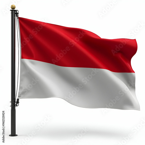 Free Download Monaco Flag HighResolution Image of the Monegasque National Flag Cut Out Transparent Png - GFXLoad