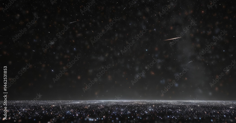 Obraz premium Vast expanse of glittering stars, black backdrop , deep, outer space