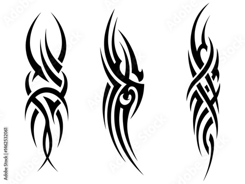 Tribal Tattoo Designs Three Unique Black Ink Tattoo Art Ideas